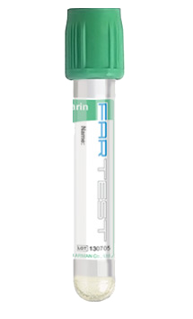 لوله وکیوم خون گیری هپارین و ژل (Heparin+gel)